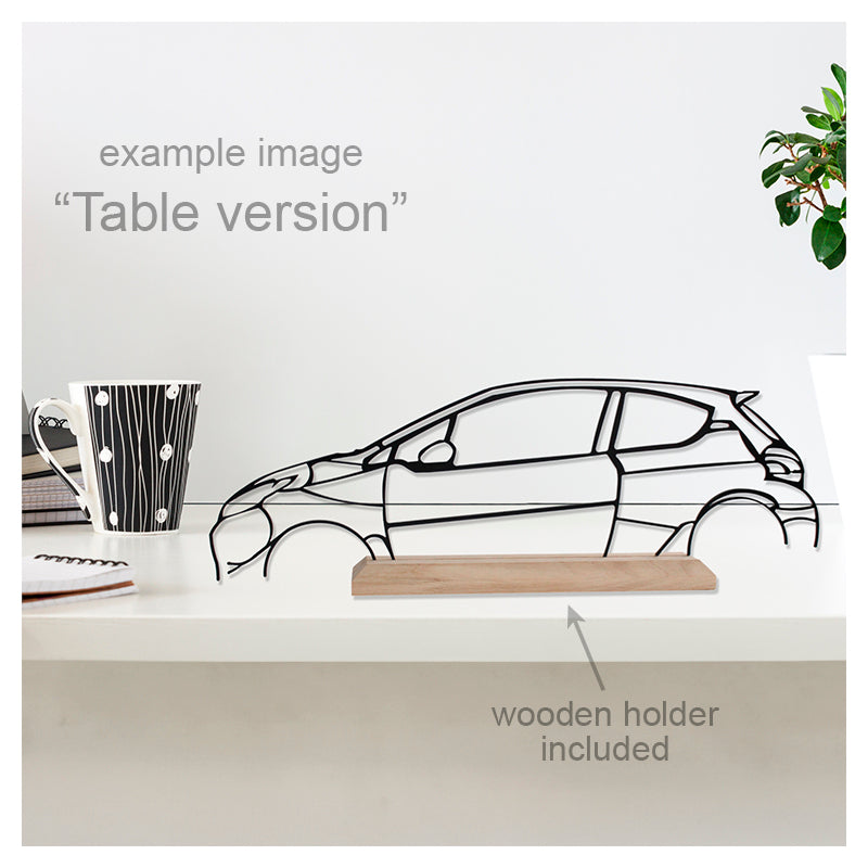 TURBO 2 CLASSIC - Metal car silhouette