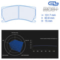 CL Brakes - Kit 4 pz. pastiglie freno (4229) - Ravasicorse