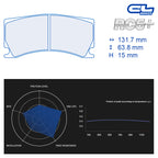 CL Brakes - Kit 4 pz. pastiglie freno (4229) - Ravasicorse