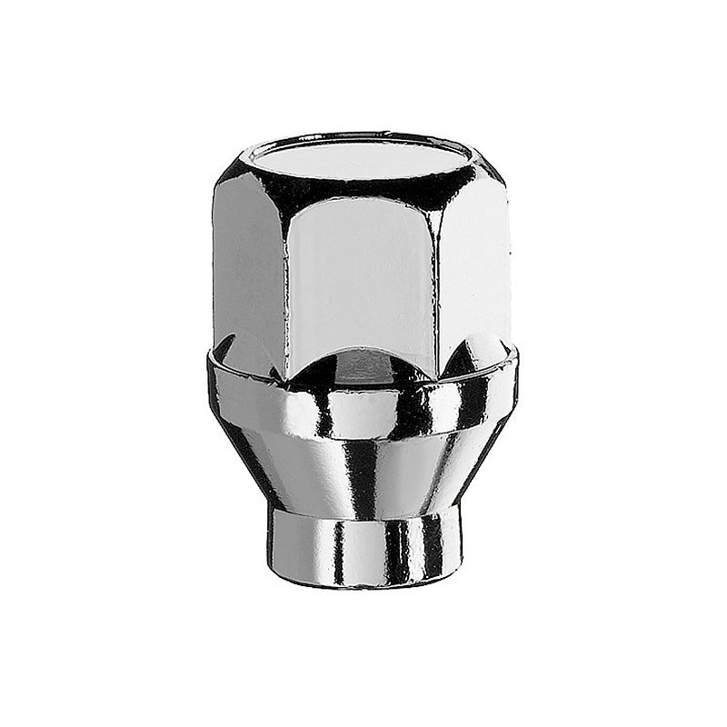 Dado chiuso OFF ROAD sede conica a 60° con collarino 6 mm, chiave SW21, 1/2 UNF x 34 mm W SHANK - Silver - Ravasicorse
