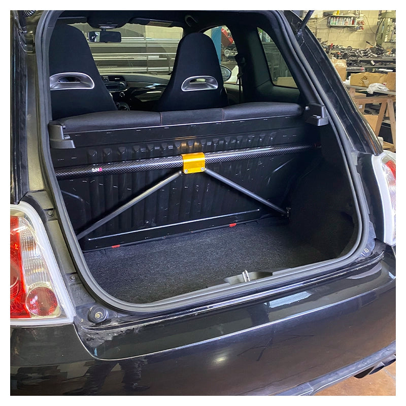 DNA Racing - Abarth 500 (4 posti) - Kit barra duomi posteriore in carbonio con tiranti