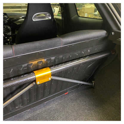 DNA Racing - Abarth 500 (4 posti) - Kit barra duomi posteriore in carbonio con tiranti