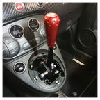 DNA Racing - Abarth 500 - Kit torretta cambio regolabile anodizzata nera con pomello 695 style rosso