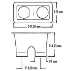 Doppio Air Duct 2xØ70 mm - Ravasicorse