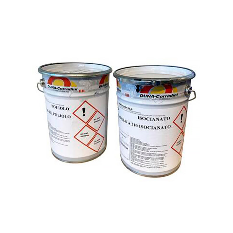 Kit schiuma bicomponente DUNA poliolo+isocianato (5+5 kg) - Ravasicorse