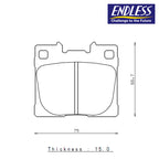 Endless - Pastiglie Freno Toyota Yaris GR (rear) - Ravasicorse