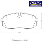 Endless - Pastiglie Freno Hyundai i20 N 1.6 Turbo 204 HP (2021-) - Front - Ravasicorse
