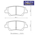 Endless - Pastiglie Freno Hyundai i20 N 1.6 Turbo 204 HP (2021-) - Rear - Ravasicorse