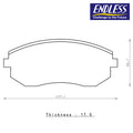 Endless - Pastiglie Freno Toyota GR86 (2021-) - Front - Ravasicorse
