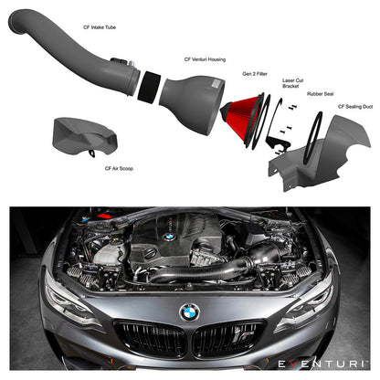 Eventuri - Kit aspirazione Carbon per BMW M2 370 Hp (F87) - Cambio automatico