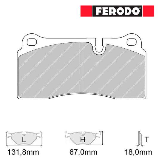 Ferodo - Pastiglie freno 1281 - BMW M2 F87 [2NH Brake System] - Rear