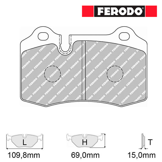 Ferodo - Pastiglie freno 1348 - Peugeot 208 1.6 GTi [Brembo] - Front