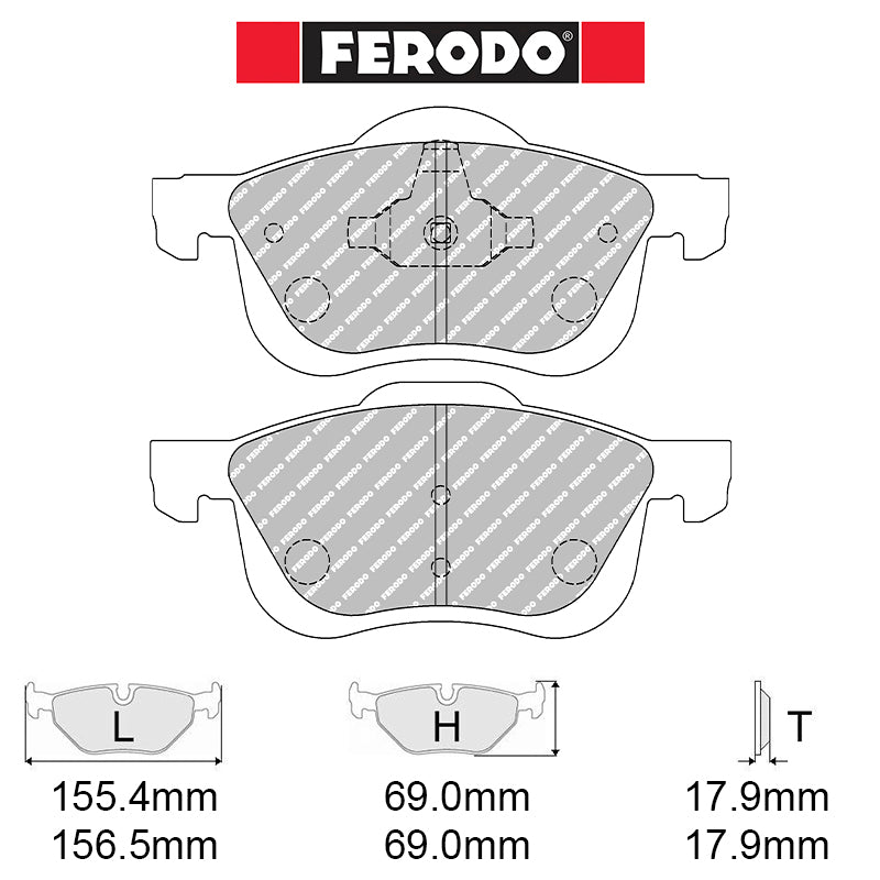 Ferodo - Kit pastiglie freno (FCP1382) - Ravasicorse