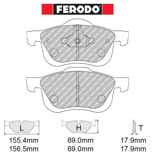 Ferodo - Kit pastiglie freno (FCP1382) - Ravasicorse