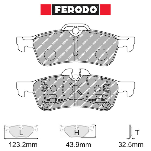 Ferodo - Kit pastiglie freno (FCP1676) - Ravasicorse