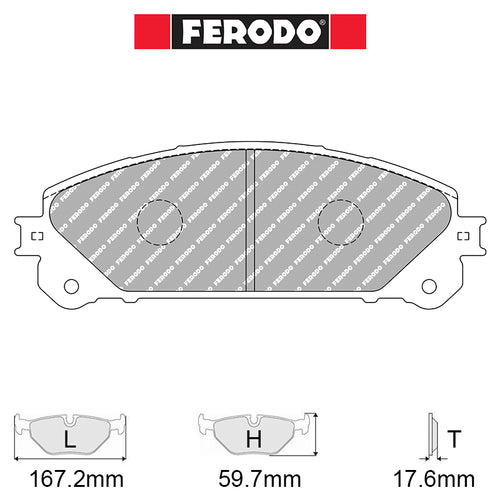 Ferodo - Kit pastiglie freno (FCP4354) - Ravasicorse