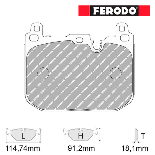Ferodo - Pastiglie freno 4611 - BMW M2 F87 [NO ceramic discs] - Front