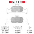 Ferodo - Kit pastiglie freno (FCP4616) - Ravasicorse