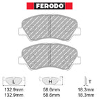 Ferodo - Kit pastiglie freno (FCP4623) - Ravasicorse