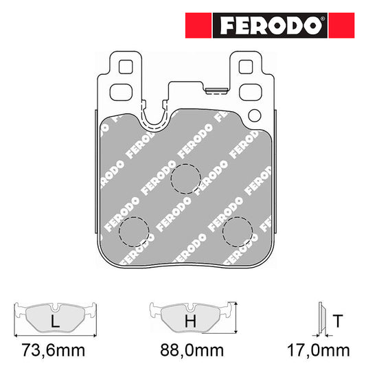 Ferodo - Pastiglie freno 4663 - BMW M2 F87 [NO ceramic discs] - Rear