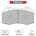 Ferodo - Kit pastiglie freno (FCP4821) - Mazda MX-5 Mk4 (ND) - Front - Ravasicorse