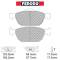 Ferodo - Kit pastiglie freno (FCP4868) - Ravasicorse
