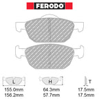 Ferodo - Kit pastiglie freno (FCP4868) - Ravasicorse