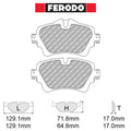 Ferodo - Kit pastiglie freno (FCP4945) - Ravasicorse