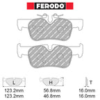 Ferodo - Kit pastiglie freno (FCP4954) - Ravasicorse