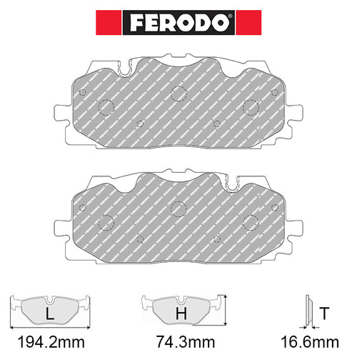Ferodo - Kit pastiglie freno (FCP4967) - Cupra Formentor (KM7) 2.5 VZ5 4Drive (287 kw) - Front - Ravasicorse