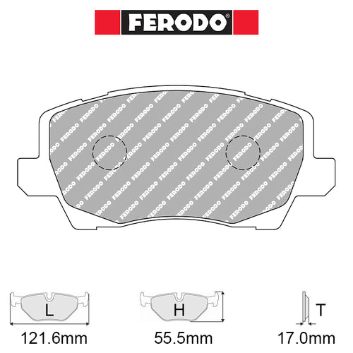Ferodo - Kit pastiglie freno (FCP5037) - Ravasicorse