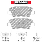 Ferodo - Kit pastiglie freno (FCP5041) - Ravasicorse