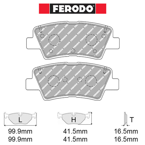 Ferodo - Kit pastiglie freno (FCP5041) - Ravasicorse