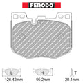 Ferodo - Kit pastiglie freno (FCP5055) - Toyota Supra GR - Front - Ravasicorse