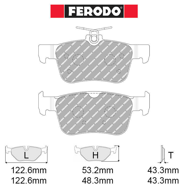Ferodo - Kit pastiglie freno (FCP5086) - Honda Civic Type-R FL5 243 kw (2487) - Rear - Ravasicorse