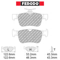 Ferodo - Kit pastiglie freno (FCP5086) - Honda Civic Type-R FL5 243 kw (2487) - Rear - Ravasicorse