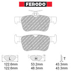 Ferodo - Kit pastiglie freno (FCP5086) - Honda Civic Type-R FL5 243 kw (2487) - Rear - Ravasicorse