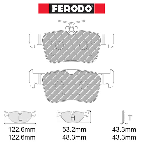 Ferodo - Kit pastiglie freno (FCP5086) - Honda Civic Type-R FL5 243 kw (2487) - Rear - Ravasicorse