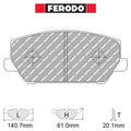 Ferodo - Kit pastiglie freno (FCP5099) - Hyundai i30 N PD/PDE - Front - Ravasicorse