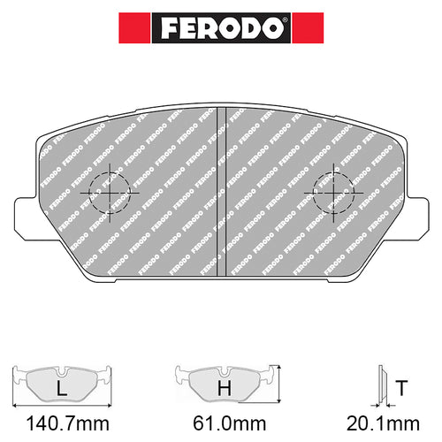 Ferodo - Kit pastiglie freno (FCP5099) - Hyundai i30 N PD/PDE - Front - Ravasicorse