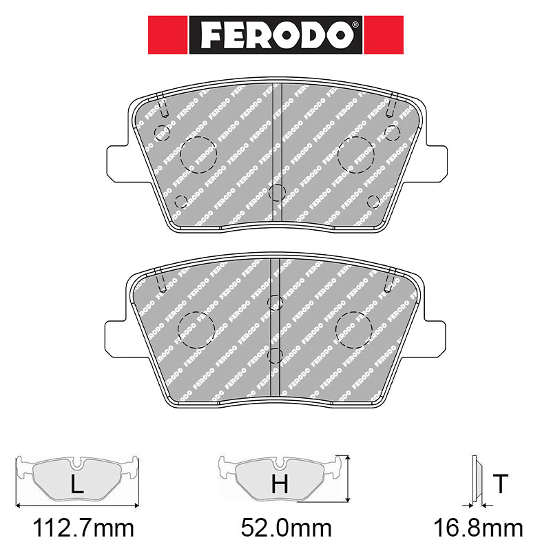 Ferodo - Kit pastiglie freno (FCP5100) - Hyundai i30 N PD/PDE - Rear - Ravasicorse