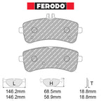 Ferodo - Kit pastiglie freno (FCP5108) - Ravasicorse