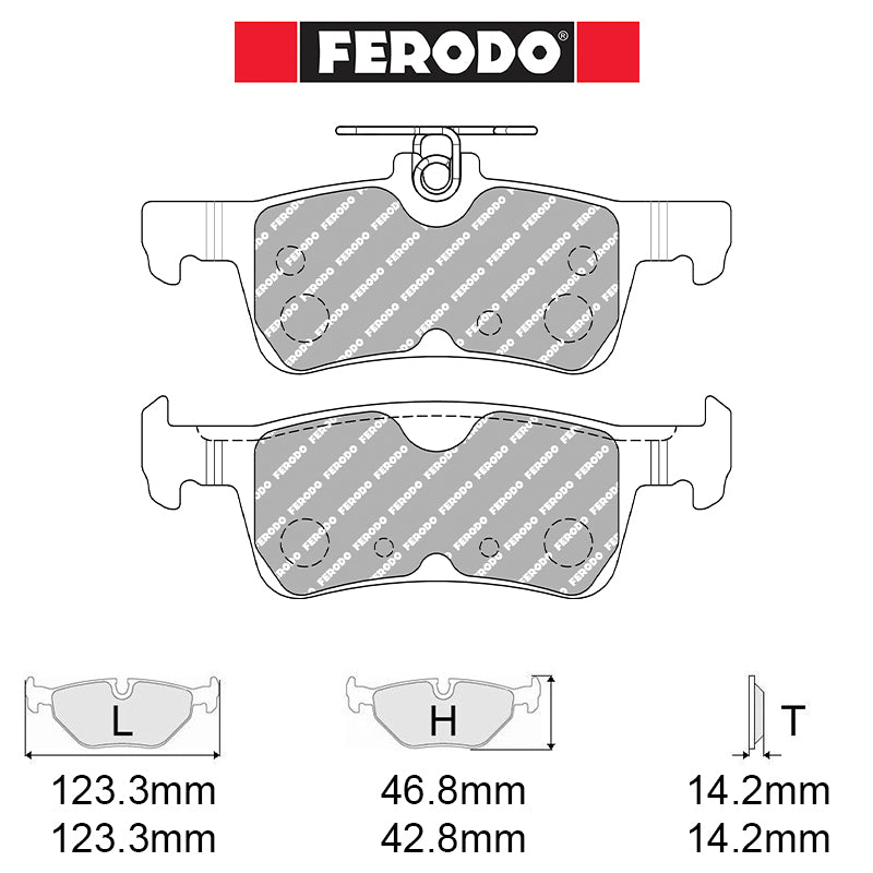 Ferodo - Kit pastiglie freno (FCP5130) - Ford Fiesta ST Mk7 1.5T Ecoboost 200 HP - Rear - Ravasicorse