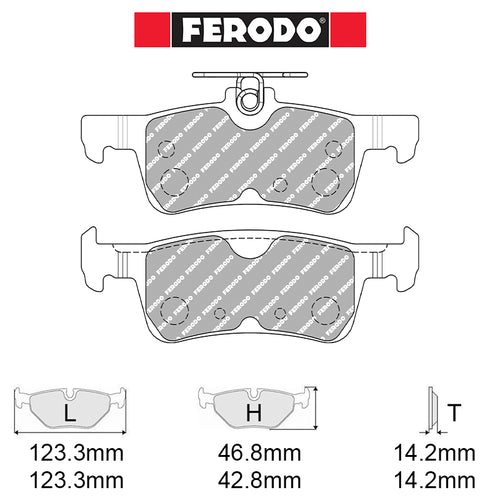 Ferodo - Kit pastiglie freno (FCP5130) - Ford Fiesta ST Mk7 1.5T Ecoboost 200 HP - Rear - Ravasicorse