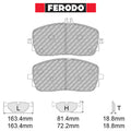 Ferodo - Kit pastiglie freno (FCP5179) - Ravasicorse