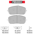 Ferodo - Kit pastiglie freno (FCP5179) - Ravasicorse