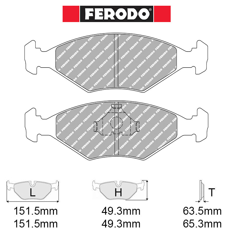 Ferodo - Kit pastiglie freno (FCP519) - Ravasicorse