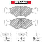 Ferodo - Kit pastiglie freno (FCP519) - Ravasicorse
