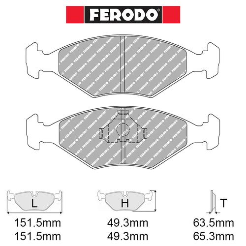 Ferodo - Kit pastiglie freno (FCP519) - Ravasicorse