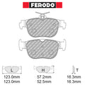 Ferodo - Kit pastiglie freno (FCP5356) - Seat Leon IV 1.4 TSI e-Hybrid (204 Hp) - Rear - Ravasicorse